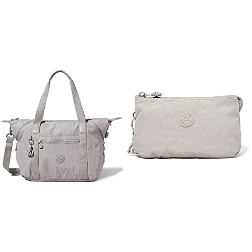 Tote bag Kipling Art gris avec sa pochette Creativity L assortie pour femme