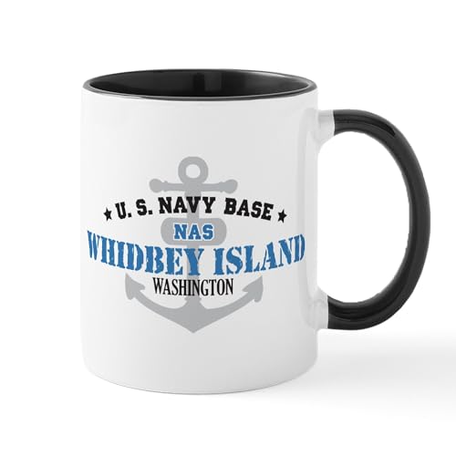 CafePress US Navy Whidbey Island Base Mug 11 oz