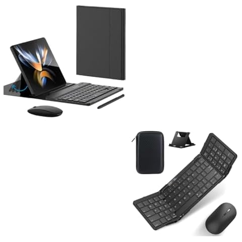 voppton for Galaxy Z Fold 6 5 4 Keyboard and Mouse & Foldable Keyboard and Mouse-Buy Together Save 14% Cover