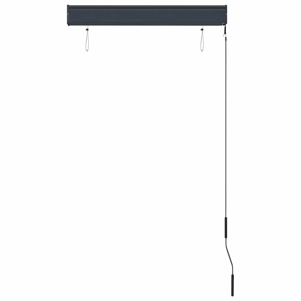 Store Roulant d'extérieur crème 80 x 250 cm en Polyester avec revêtement PA, manivelle 1,21 m, Protection Solaire pour Balcon, terrasse, Jardin, intimité et Confort