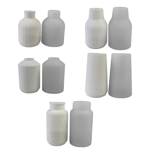 Moules en silicone pour vases, béton décoratif, résine et plâtre