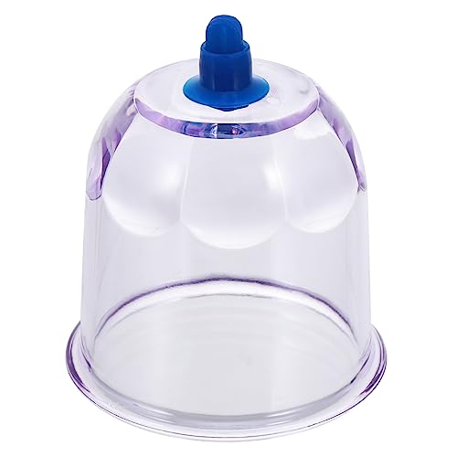 BCOATH Moxibustion Pot Cupping Cans Vacuum Suction Cup Windproof Ashtray Moxibustion Cans Chinese Cupping Tools Face Tools Portable Urinal Moxibustion Physiotherapy Cup Plastic Blue