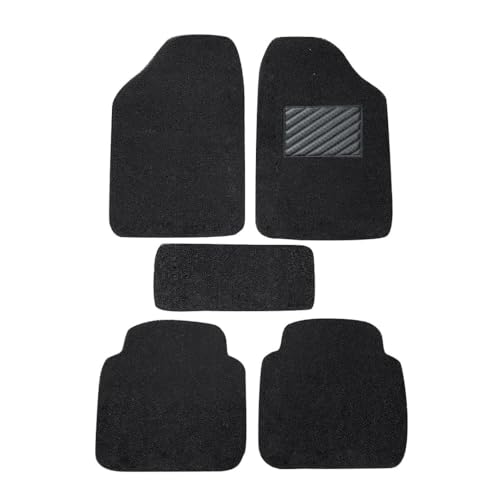 Image of CARNEST Premium Grass PVC Mats, 18mm Thickness, 100% Waterproof and Dustproof Car Floor Foot Mats, Universal Fit in All Cars, Compatible for Renault Scala (2011-2018) All Weather Car Mat, Black