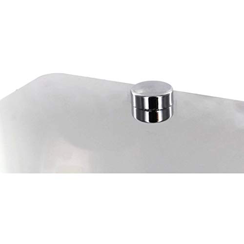 Eurosport 1301N-1B Chevrolet Bowtie Mirror Outline/Black Fill Ss Plate