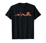 Camisa de latido del corazón de la bicicleta de montaña Camiseta