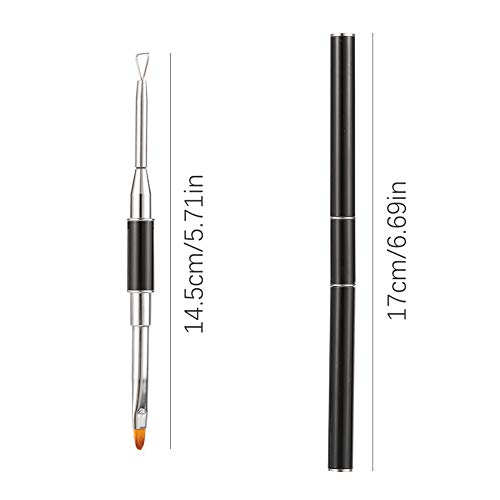 tao pipe Dual Ended Polygel Pinsel Brush Picker Nagel Pinseln Gel dual Uv Poly Gel Nail Brush Nageldesign Zubehoer Nagel… – Bild 8