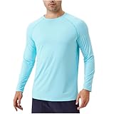 maglia uomo anti uv upf 50+ maglietta protezione solare a maniche lunghe estiva traspirante magliette da pesca rashguard mare surf dai raggi tshirt outdoor camicia sportive