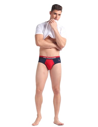 Image of U.S. Polo ASSN. Mens OEB02 Elasticized Waist Underwear Briefs - Pack of 2