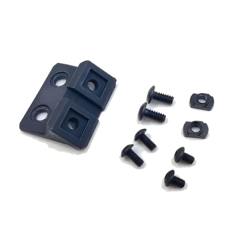 HATSEN Lanterna lateral tática de deslocamento de 45 graus, montagem em calha de 20 mm, suporte ótico de luz de nylon para lanterna M300 M600 SF, compatível com sistema M&K, cor preta