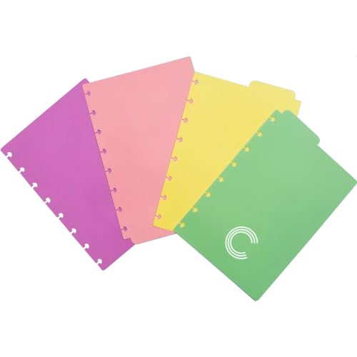 Divisória A5 4 abas pastel CIDA2003 Caderno Inteligente