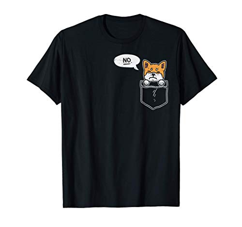 Pocket Shiba Inu No Cute Stuborn Dog Lover Pet Owner Gift Maglietta