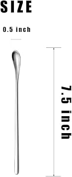2Pcs Crested Gecko Feeding Spoon, Reptile Powder Food Mixing Spoon