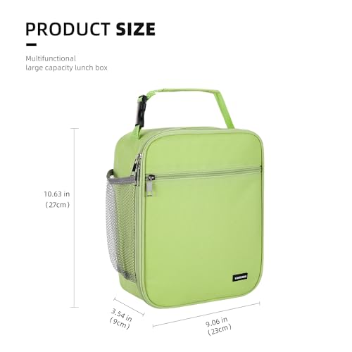 Lunch box Lunch bag for men women Insulated Lunchbox Lunch bags for Work Picnic Travel (Light green)