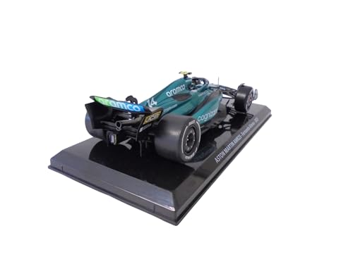 Carro a escala 1:24 Aston Martin AMR23 Fernando Alonso 2023 miniatura 3
