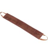 WRITWAA Striscia Applicatore Marrone in Flocking per Olio Abbronzante e Lozione Corpo, per Applicare e Massaggiare la Schiena Durante la Doccia o Spa