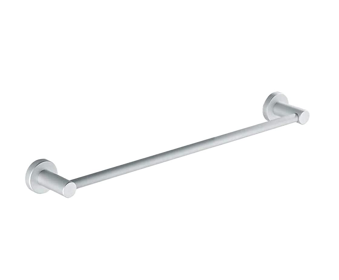 FGXHHS Towel Rail Shelf Single Pole Self Adhesive Wall-Mounted Bar Rack For Bathroom Kitchen Office (Blue : A, Size 40cm)