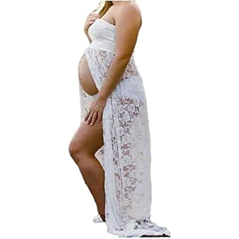 Yililay Vestido de Encaje Fotografía Maternidad XL Cover
