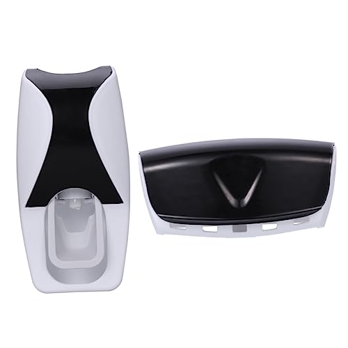 Garneck Squeezer Dispenser Toothpaste Automatic Toothpaste Dispenser Brush Holder Toothpaste Dispenser Kit for Dry Clean Storage Random Style
