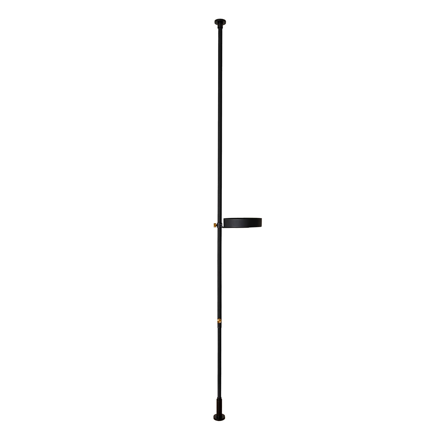 【プロジェクタースタンド】DRAW A LINE（ドローアライン） つっぱり式 無段階高さ調整 200cm~275cm 足元7cmで設置可 インテリア マットブラック トレイ