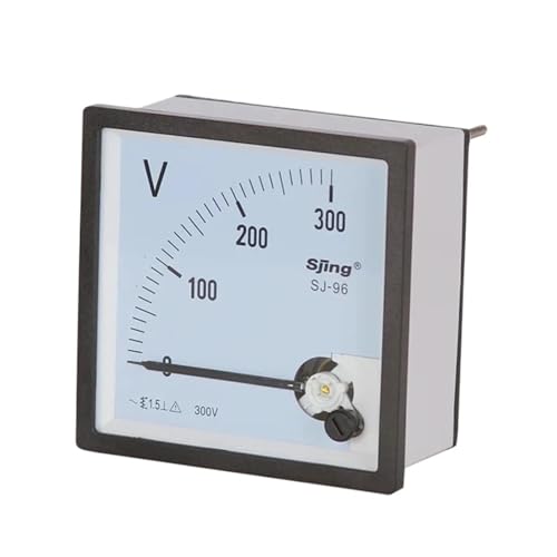 Voltmètre analogique 200V SJ-96 indicateur de tension à aiguille pour panneau électrique