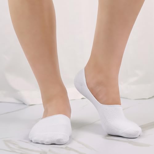 Womens No Show Low Cut 3 Pack Socks Cotton Non Slip Socks for Flats4