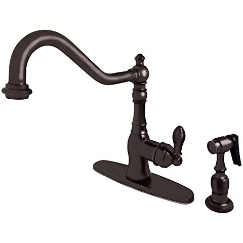 Grifo de cocina central Kingston Brass GSY7705ACLBS Bronce aceitado 9-7/16" Cover