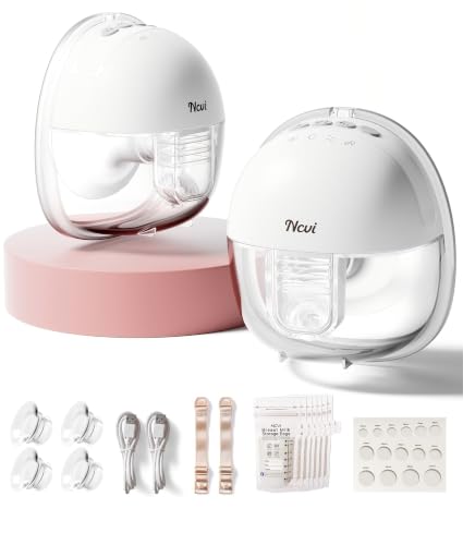 Image of NCVI Wearable Breast Pump for Moms, <42dB for Office, Home or Travel Use