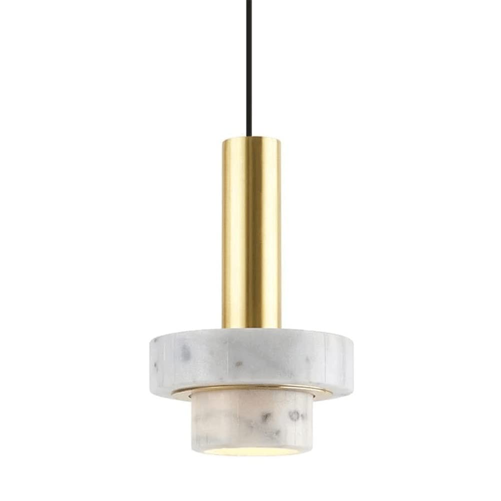 RRJJ Modern Chandelier Nordic Marble Pendant Light, Modern Simplicity Led Chandeliers, Small Ceiling Hanging Lamp Fixture for Bedside Kitchen Island Dining Room Bedroom Bedside Cafe Lob