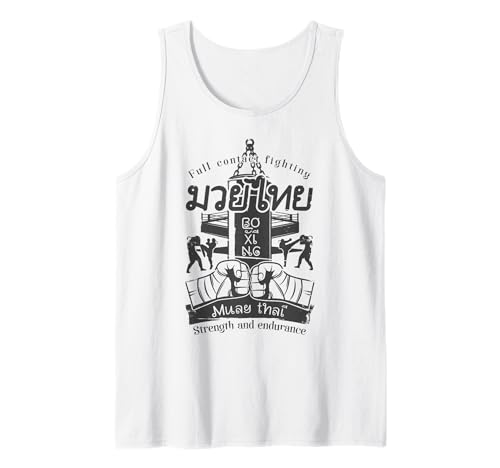 Full Contact Fighting Muay Thai Strength And Endurance Camiseta sin Mangas