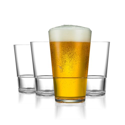 Drinique Caliber Cooler Unbreakable Tritan Tumbler Glasses, 22 oz....