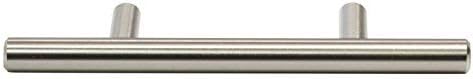10 Pack Rok Hardware Solid Steel Brushed Nickel Euro Style Handle 3" (76.2mm) Hole Centers - Image 5