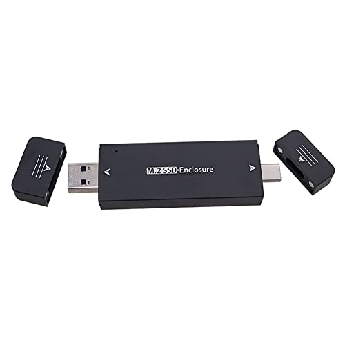 Carcasa externa para disco M.2 SSD USB 3.1 Type C negra miniatura 1