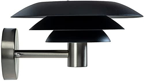 Dyberg Larsen DL25 Outdoor Wall Lamp, Black/steel