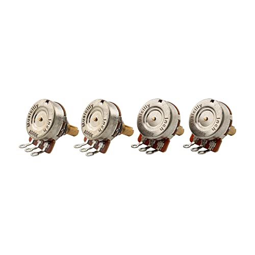 Musiclily Pro A500K+B500K Laiton Fin 24 Cannelures Potentiomètre Audio Linéaire Axe Cannelé pour USA Guitare électrique… - Les Beatles, Paul McCartney, John Lennon, RIngo Starr, George Harrison Musiclily Pro A500K+B500K Laiton Fin 24 Cannelures Potentiomètre Audio Linéaire Axe Cannelé pour USA Guitare électrique… – Image 5