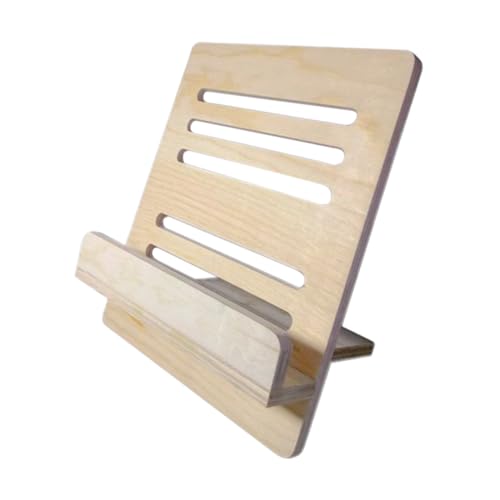 Sosoport Tabletop Music Score Rack Wooden Portable Music Stand Sheet Holder for Home