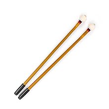 Flannel style medium beater head Bamboo shaft Medium hard density Professional quality Silicone grips
