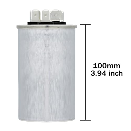 Vexunga VG-60+5-450V Ac Capacitor 60+5 Uf 60/5 Mfd 370 Or 440 Or 450 Vac Cbb65B Dual Run Start Capacitors thumb #1