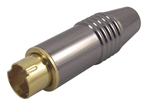 PRO SIGNAL PSG01462 4 Pin Mini DIN Plug with Gold Plated Contacts