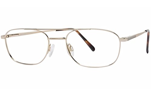 Aristar By Charmant Eyeglasses AR6727 AR/6727 049 Gold/White Optical Frame 54mm