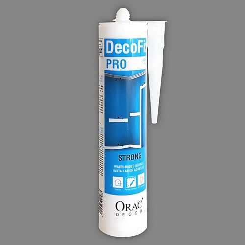 DecoFix PRO Installation adhesive 310 ml water-based acrylic Orac Decor FDP500 glue for mouldings profiles cornices