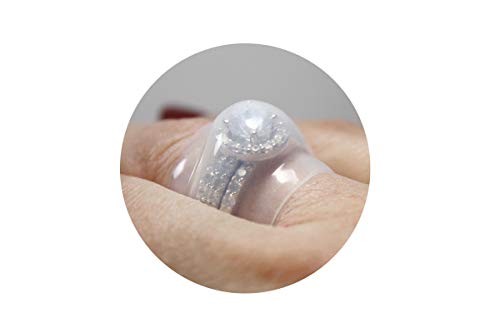 CareRing Cover New Silicone Ring Protector for Women's Rings - Clear Large