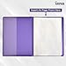 Arpan A4 Certificate Presentation Folder, Faux Leather Document Organizer, Professional Portfolio Book, Conference Display Binder (Purple, 48 Pockets 96 Sides)