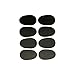 Coussin Clarinette, Coussins Embouchure, Patchs d'Embouchure, Protèges-Bec, Coussin Patch pour Bec pour Saxophone Alto, 0.8 mm (Noir)