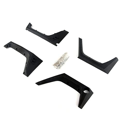 LCX Racing 1/10 RC Crawler Auto Nylon Schmutzfänger Fender Flare für Axial SCX10 II Wranger Body (4 Stück), Upgrades Parts Zubehör