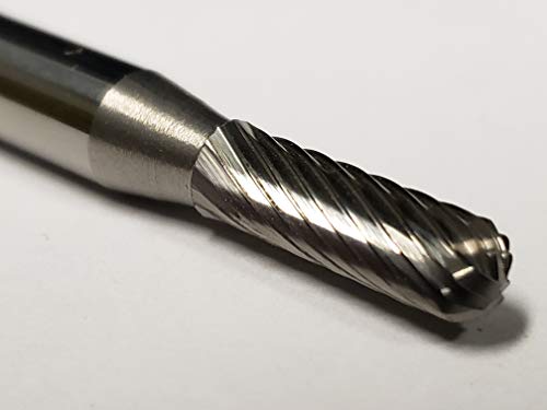 Fresa Cilíndrica Bola Kodiak Carburo 3/16" 1/4" Fuste miniatura 2