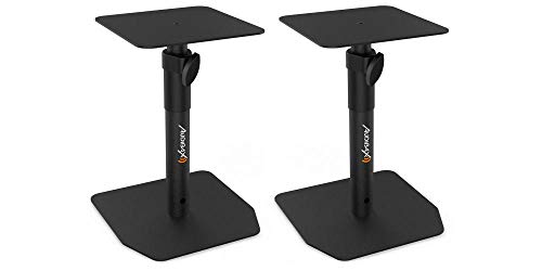 Audibax Neo STM-20 Soportes de Mesa Regulables para Monitor Estudio y Altavoz ( Pareja )