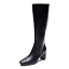 Black Stretch Faux Leather