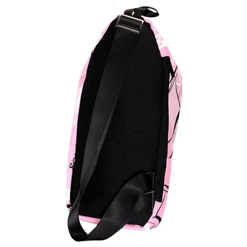 Mochila bandolera para hombre pequeña y multicolor con estampado original de París 3