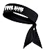 B3 U ATHLETICS Custom Personalized Name or Text Head Tie Sports Moisture Wicking Stretch Headband You Choose Color and Font Colors White Red Blue Yellow Orange Green Purple Pink Grey (Black Headband)