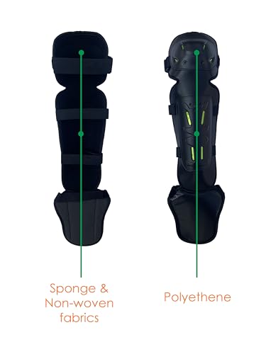 Protective Shin Guard Brush Gaiter with Comfortable Sponge Cushion for Trimming Weed eating Mowing